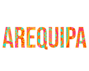 Arequipa, Republic of Peru creative name design