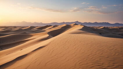 Fototapeta na wymiar sand dunes in the desert,desert sand dunes, sunset in the desert