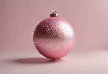 pink christmas ball in bright colours 