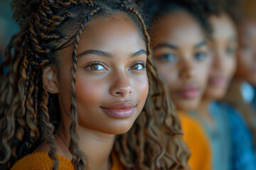 A transformative educational program aimed at empowering underserved communities through access to quality education. Concept of educational equity and social justice. Generative Ai.