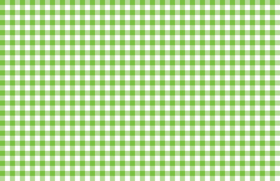 green checkered pattern tablecloth