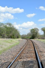 Fototapeta premium Rural Train Tracks