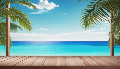 Summer background,Empty Blue Background in bright colours 