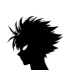 Young man anime style character vector illustration design.
