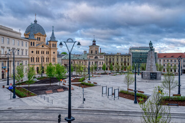 The city of Łódź - view of Freedom Square. - 786665241