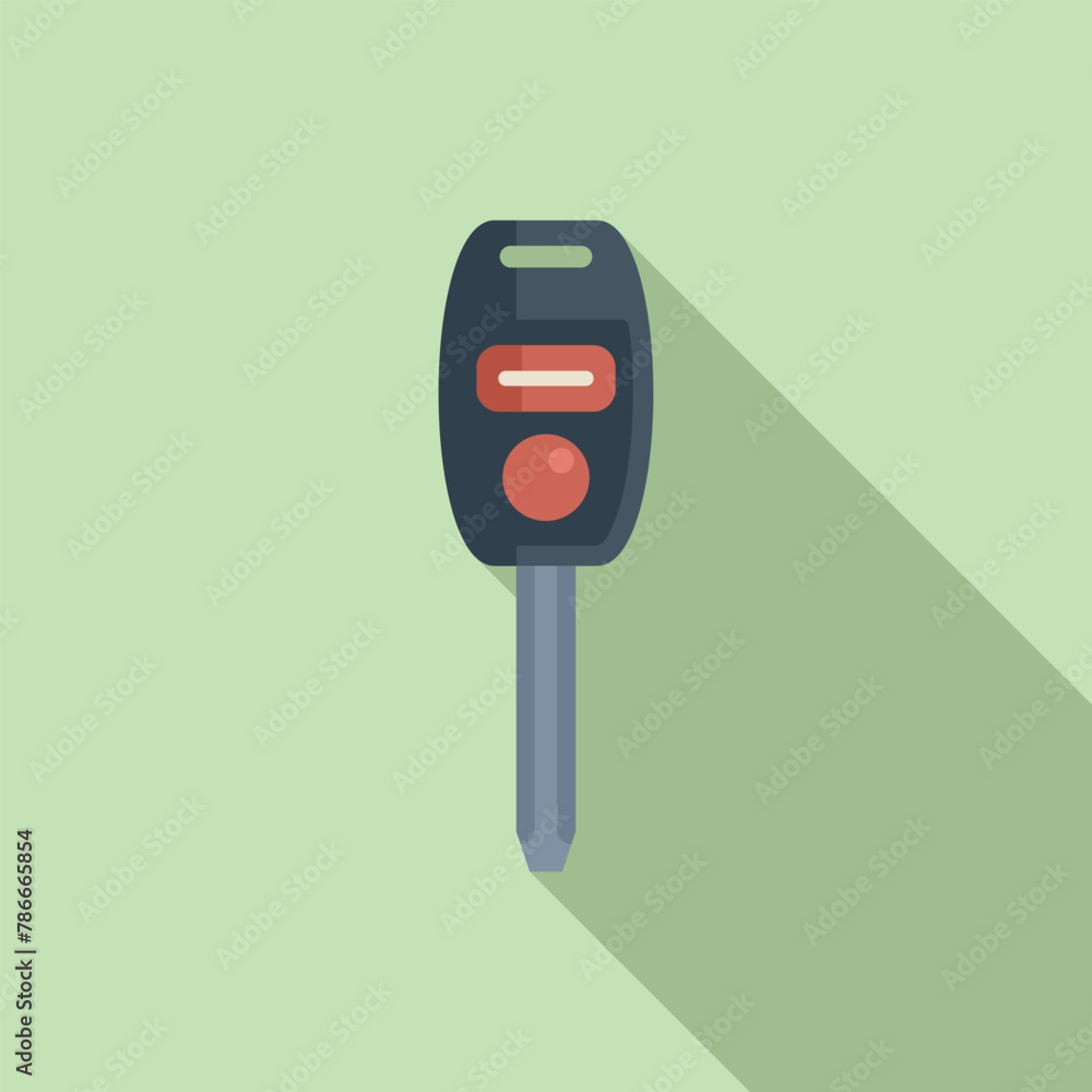 Aufkleber smart key access icon flat vector. vehicle security. modern system safe