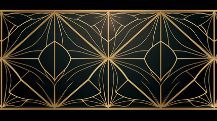 luxury geometric art deco pattern background