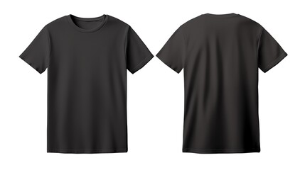 black t-shirt isolated
