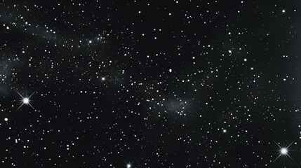 Starry night sky myriad of stars twinkle in cosmic expanse. Universe vastness captured in single mesmerizing view