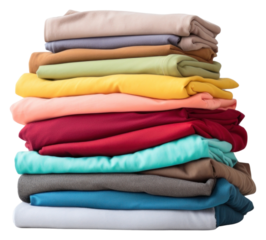 PNG A Stack of colorful clothes laundry coat hanger variation