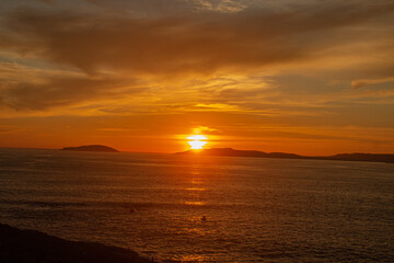 sunset at the beach