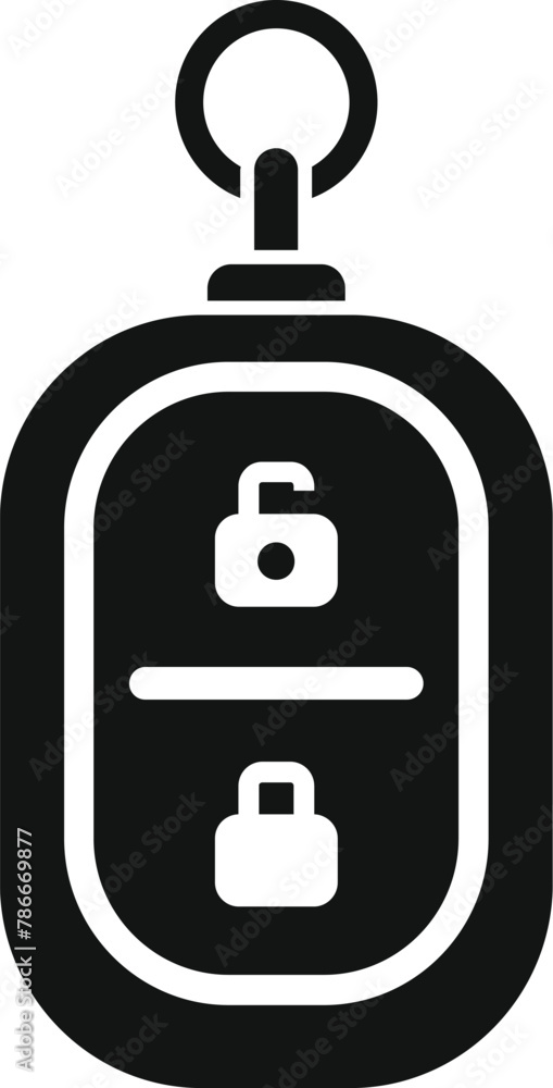 Poster safe chip control icon simple vector. security vehicle. metallic digital trunk