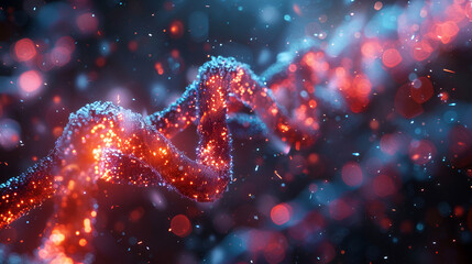 Conceptual illustration of DNA editing using CRISPR technology abstract and vibrant colors,
Genetic information HD 8K wallpaper Stock Photographic Image

