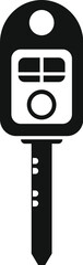 Smart alarm key icon simple vector. Vehicle electronic. Service safe chip