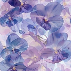 Close up of a bunch of purple flowers, perfect for floral backgrounds