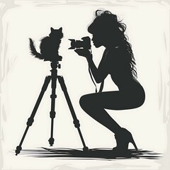 silhouette of a photographer
