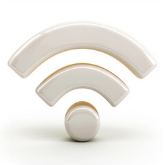 Fototapeta premium Wi-fi networking Internet connection symbol logo, cyber speed hotspot modern space service contact media information banner copy space background.