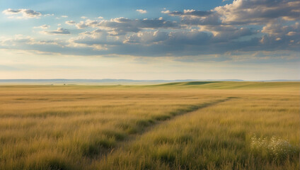 Obraz premium wheat field and sky, field and sky, field of wheat