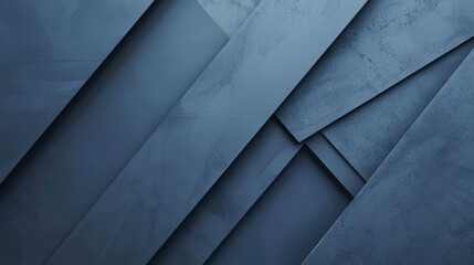 Blue geometric layered design background - obrazy, fototapety, plakaty