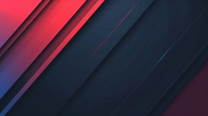 Abstract geometric red and blue gradient background.