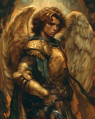 statue of angel with a cross