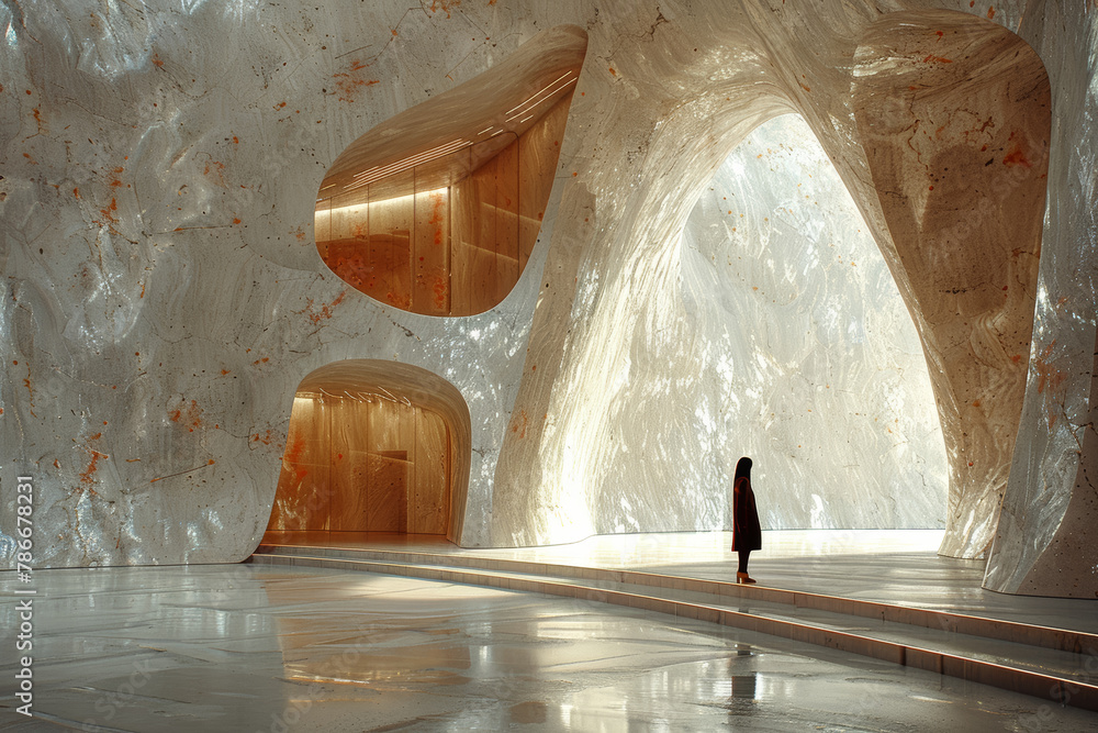 Aufkleber a daring architectural installation challenging spatial norms and perceptions, inviting viewers to r
