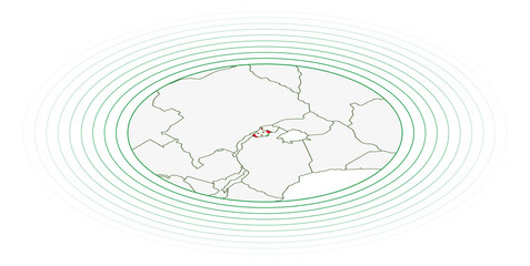 Burundi oval map.