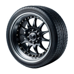 Car wheel on a transparent background