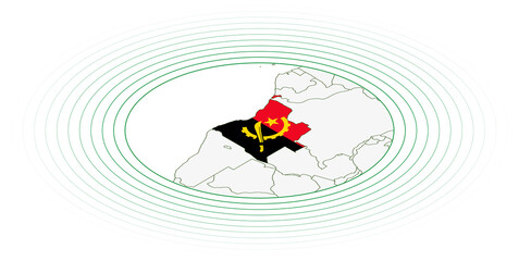 Angola oval map.