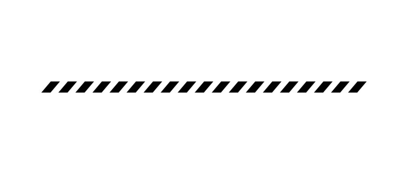 Slash line. Border with diagonal lines. Angle of tilt stripes. Black pattern of footer. Diagonal parallel lines divider strip. Tilt strip geometric abstract border. Slash divider. Vector illustration