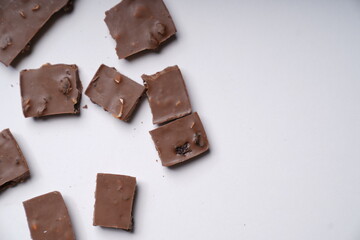 pieces of chocolate