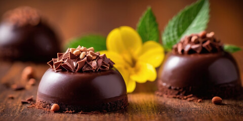 Obraz na płótnie Canvas World Chocolate Day. chocolates. chocolate bar. delicious chocolate. Chocolate is on the table