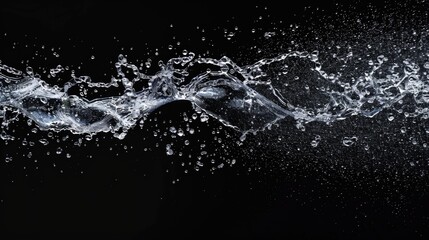 Close up of water splashing on a cell phone, suitable for technology and waterproofing concepts