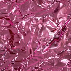 Close up of a vibrant pink foil background, perfect for adding a pop of color to your designs