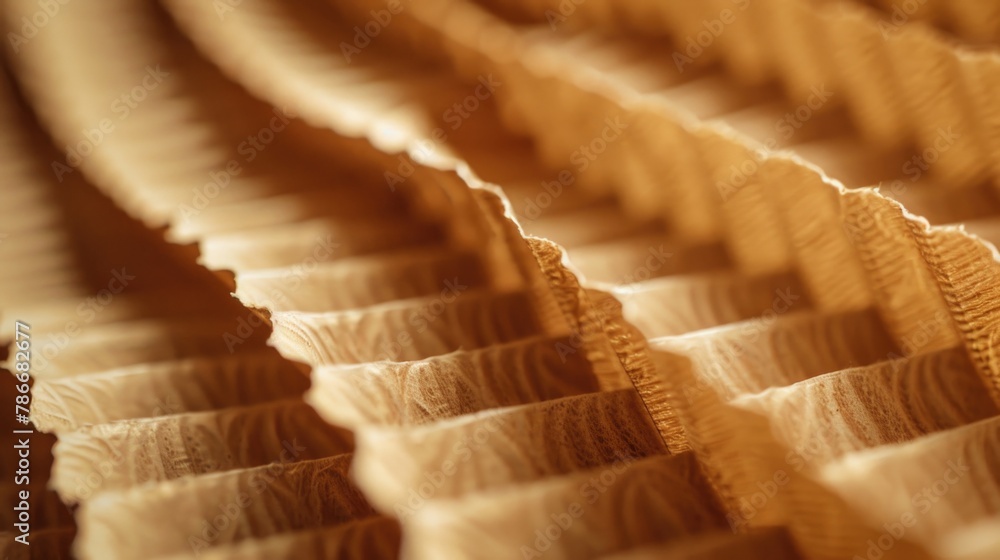 Aufkleber Close up view of a bunch of brown paper. Suitable for various design projects
