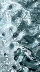 Wavy abstract background, silver colors, smooth and shiny, flowing textures, light grey. Phone wallpaper for screen.