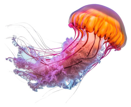 PNG Jellyfish animal white background invertebrate
