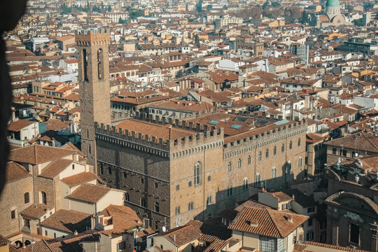 aerial view of palazzo vecchio 