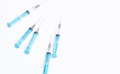 syringe on white