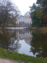 Fototapeta premium Automne bois lac Amsterdam Pays-Bas