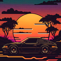 Sunset Boulevard Cruise: A Vintage Car Adventure