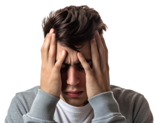 PNG Worried adult pain disappointment