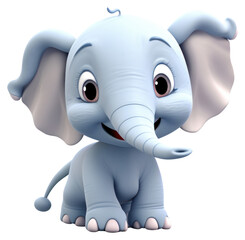 Obraz premium PNG Funny face elephant wildlife mammal animal