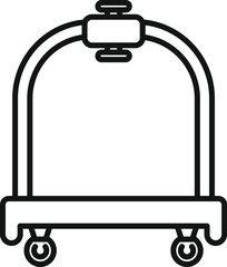 Tour design perfect trolley icon outline vector. Move delivery. Transport traveler