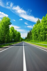 Fototapeta na wymiar empty road Highway Generative AI