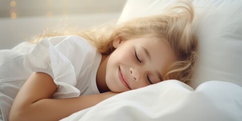 Fototapeta na wymiar calmly sleeping child Generative AI