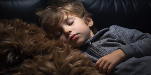 calmly sleeping child Generative AI