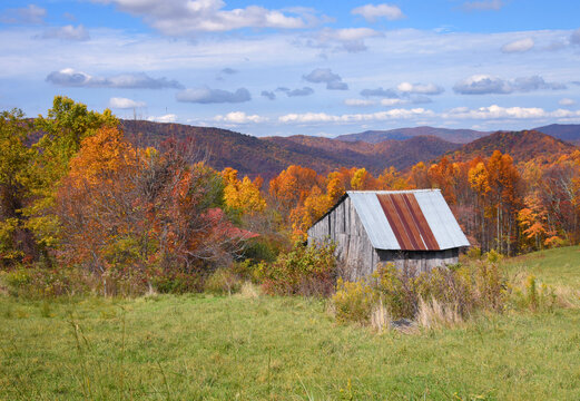 Appalachian View From Old Barn - Powered by Adobe