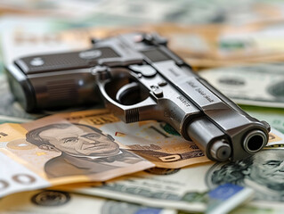 Obraz premium Hunting weapon, revolver, sporting weapon