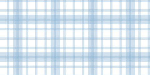 Gingham pattern seamless Plaid repeat in blue Design for print, tartan, gift wrap, textiles, checkered background for tablecloth